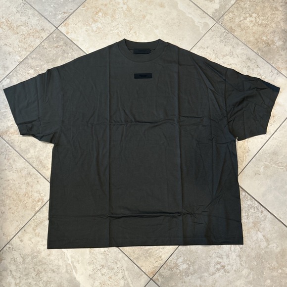 Fear of God Other - Fear of God Essentials Shirt Men Medium Ink Grey Short Sleeve Oversized Logo New